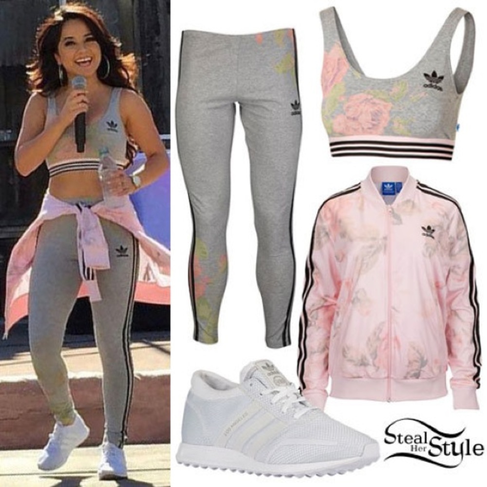 Adidas Originals Pastel Rose Cropped Top / Bra - Picture 15 of 16